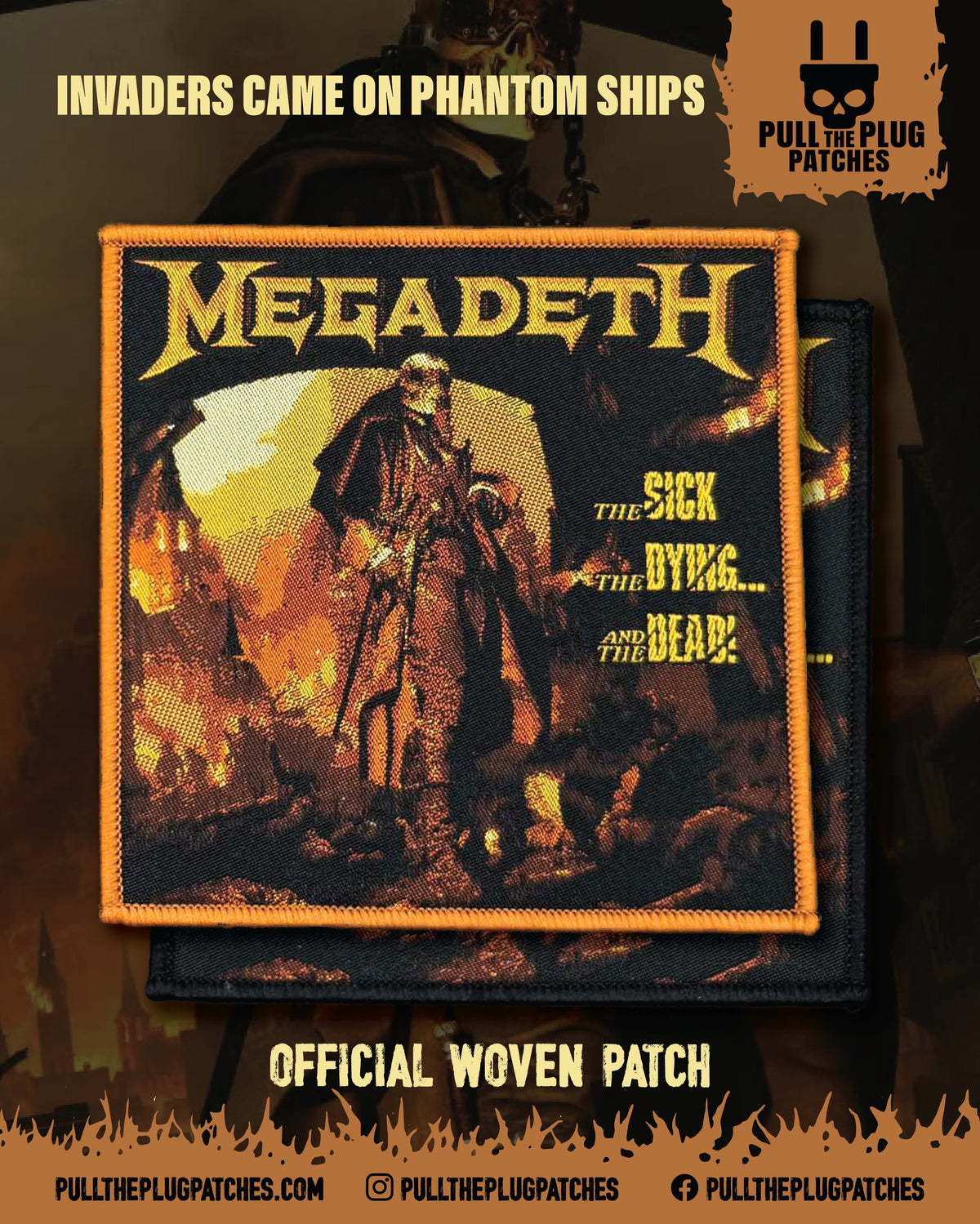 Megadeth - The Sick, the Dying... and the Dead! -  Square Patch