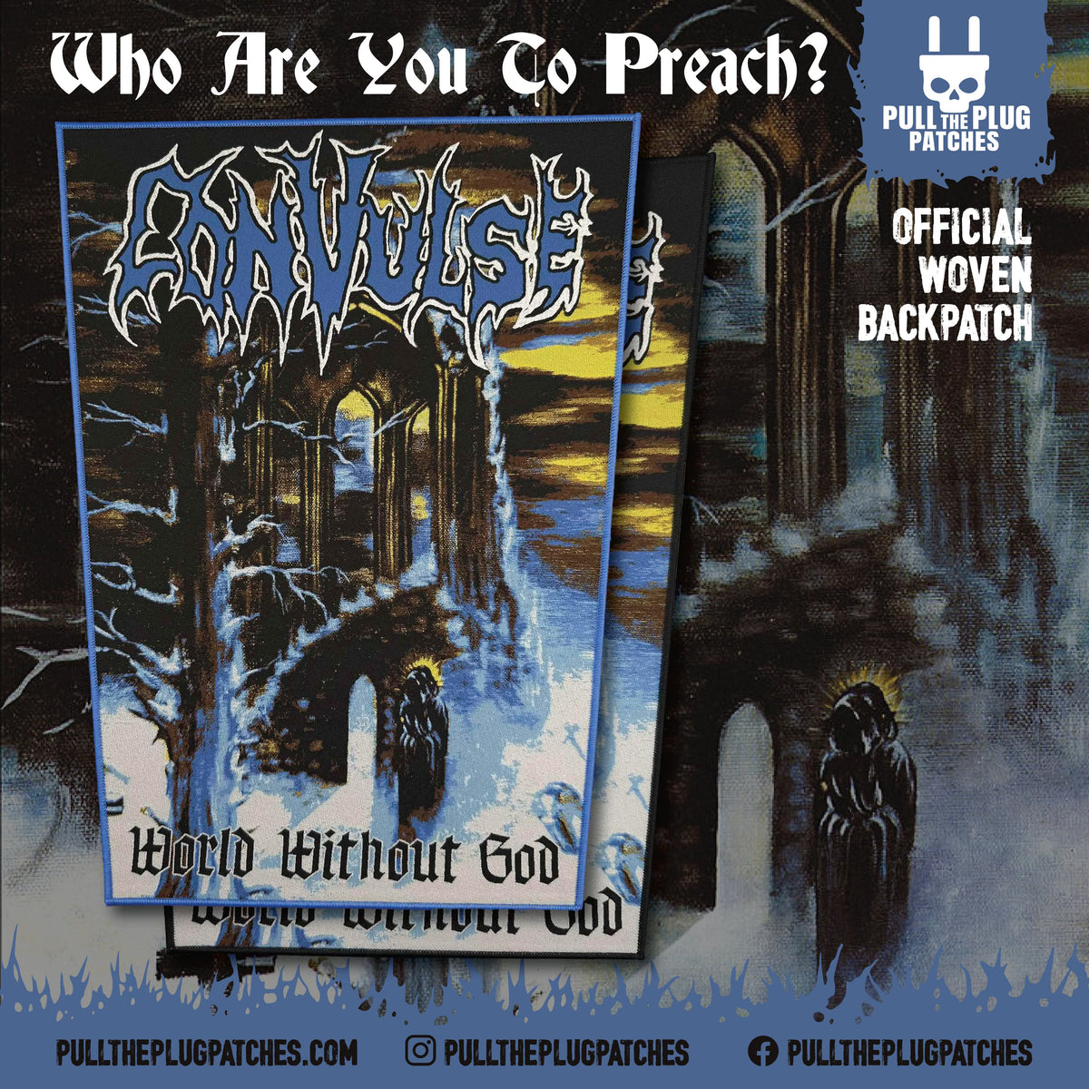 Convulse - World Without God - Backpatch