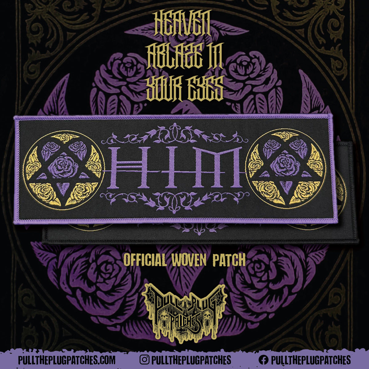 HIM - Heaven Ablaze - Strip Patch