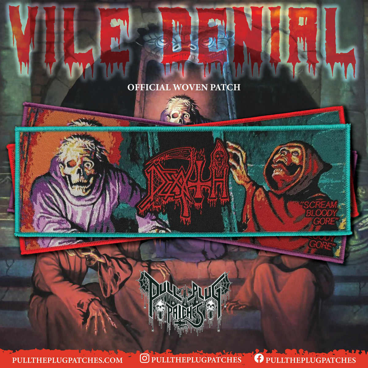 Death - Scream Bloody Gore - Strip Patch