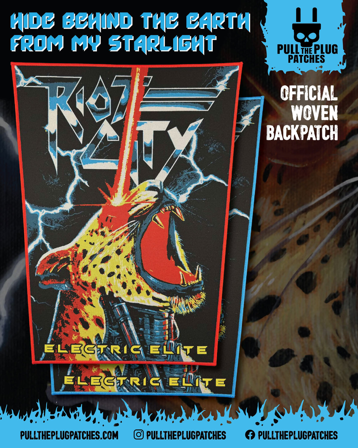 Riot City - Electric Elite - Backpatch