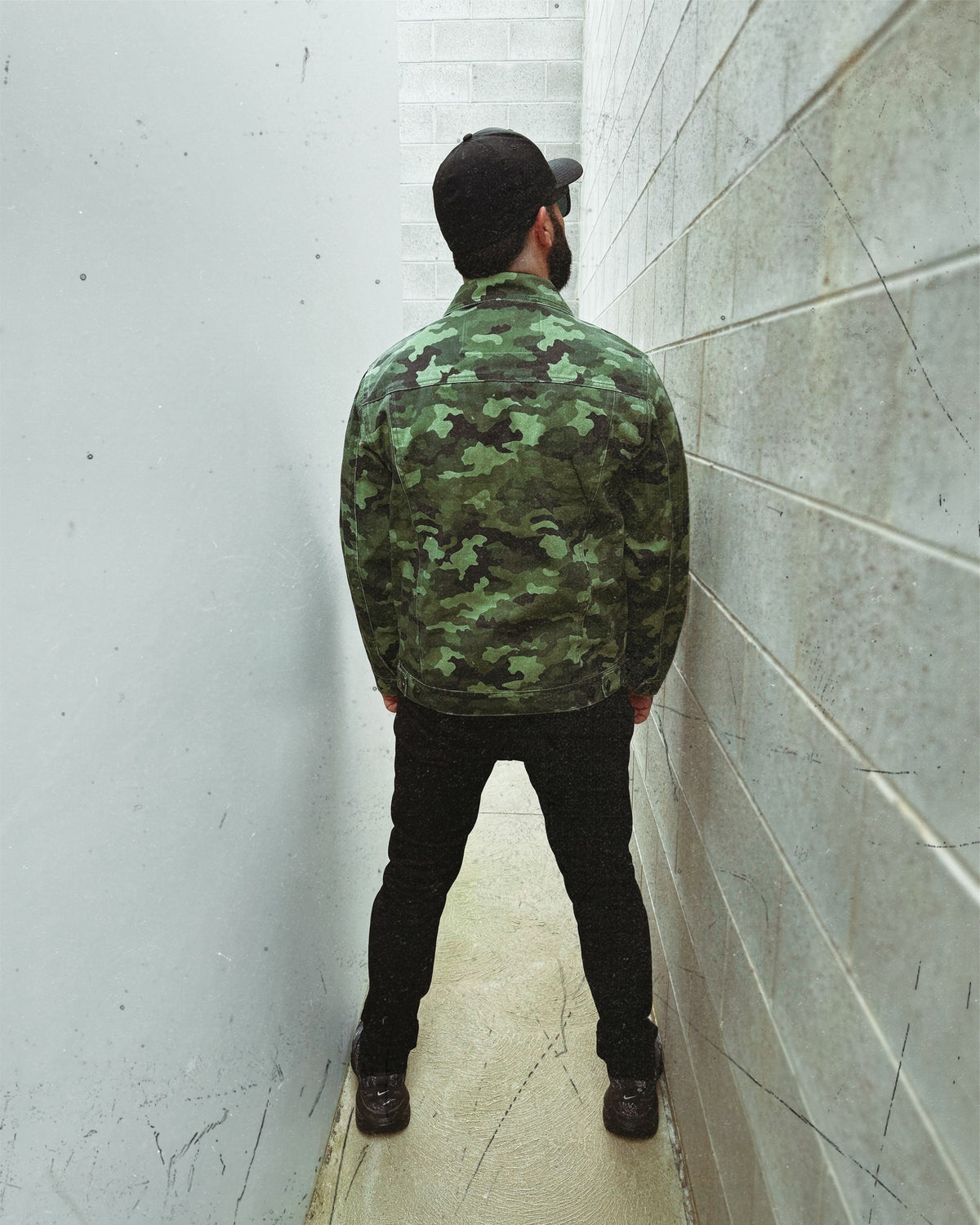 The Swamped In Denim - Green Camo Jacket