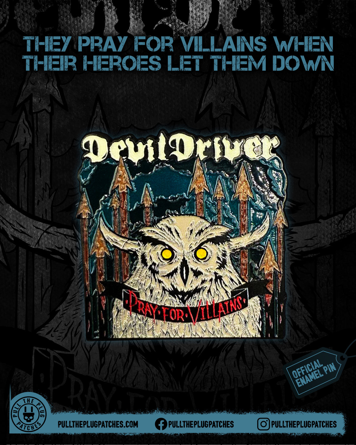 DevilDriver - Prey For Villains - Pin