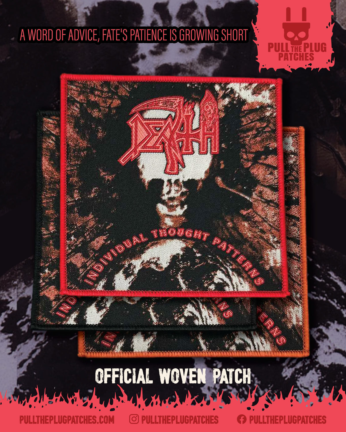 Death - Individual Thought Patterns -  Square Patch
