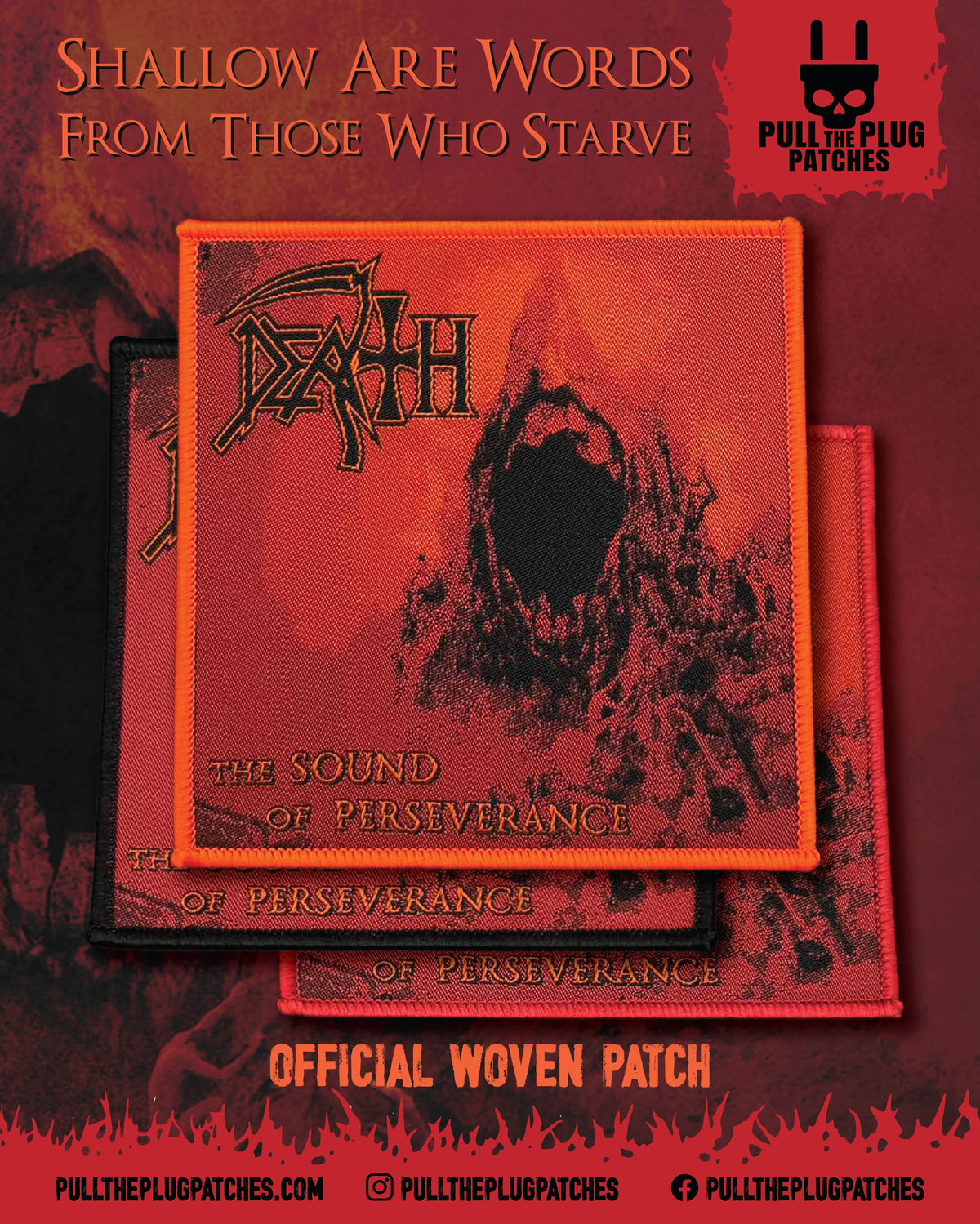 Death - The Sound of Perseverance -  Square Patch