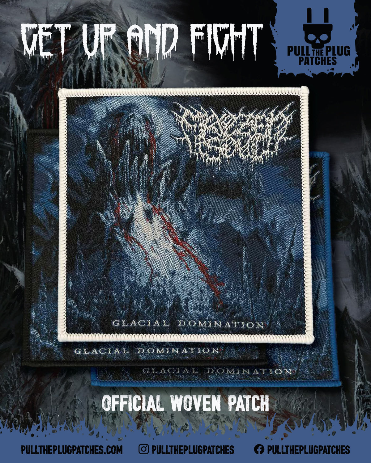 Frozen Soul - Glacial Domination -  Square Patch