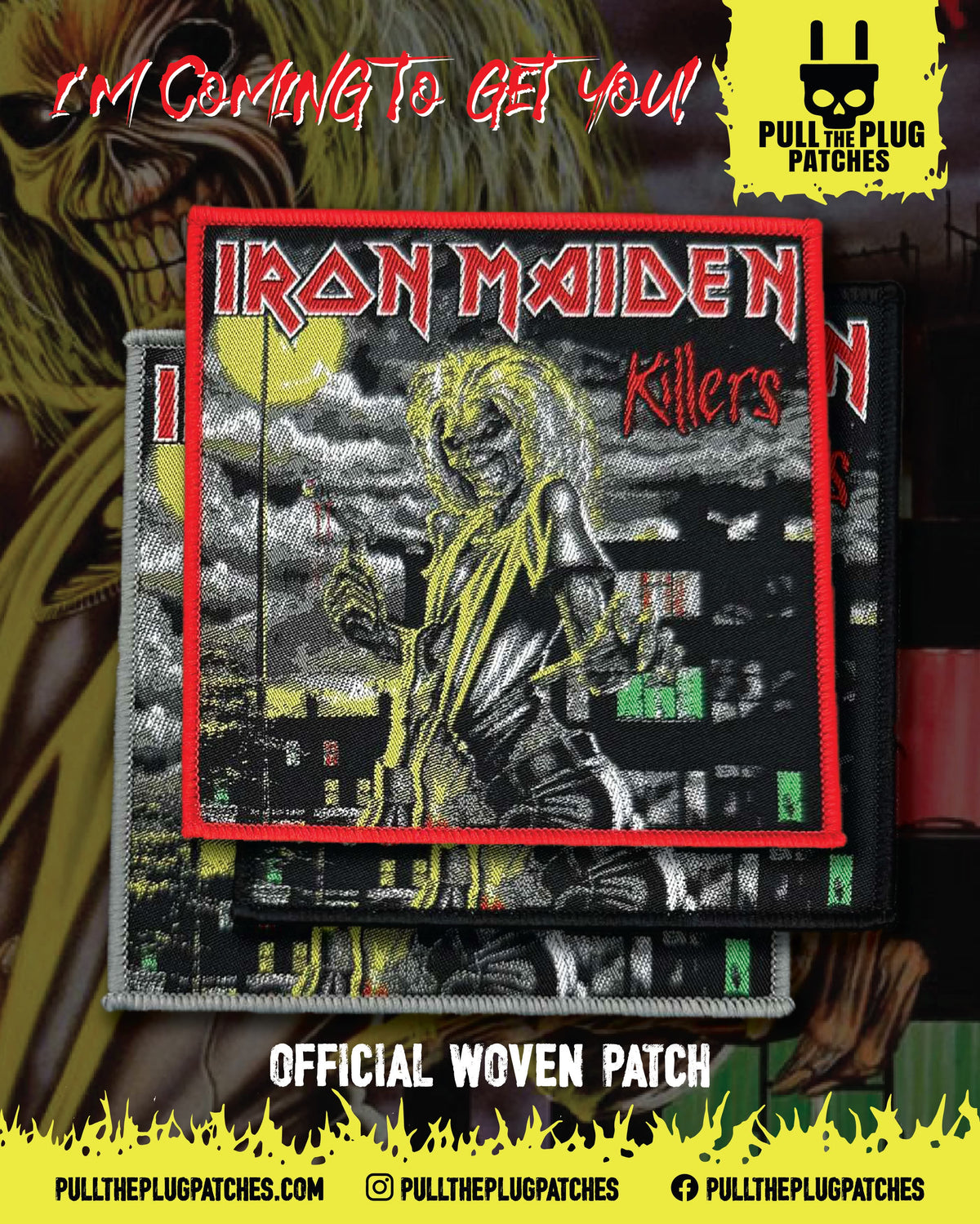Iron Maiden - Killers -  Square Patch