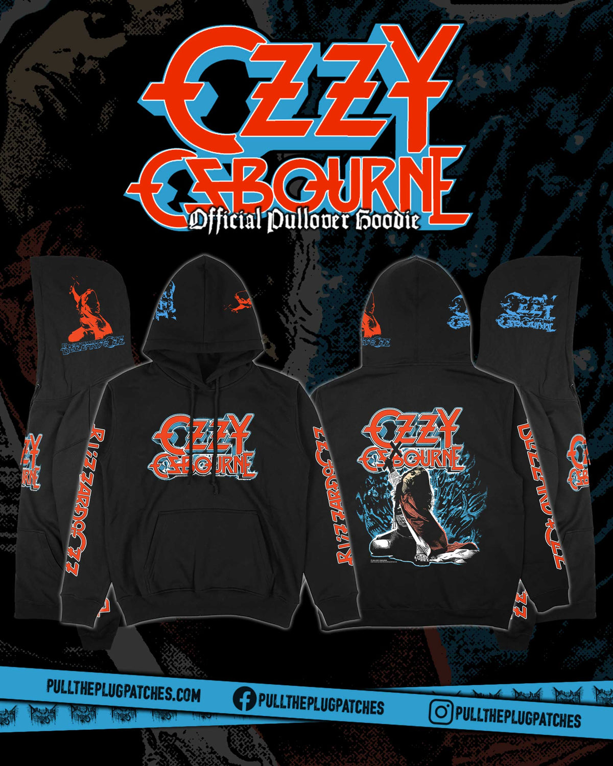 Ozzy Osbourne - Blizzard Of Ozz - Deluxe Pullover Hoodie