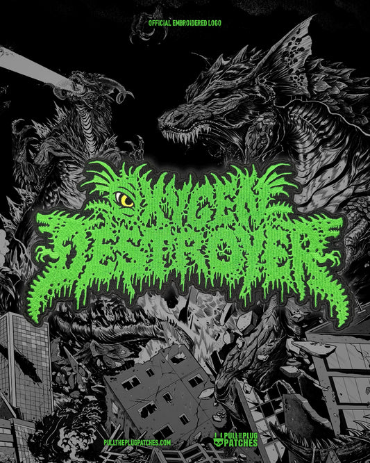Oxygen Destroyer - Green - Embroidered Rocker Style Logo