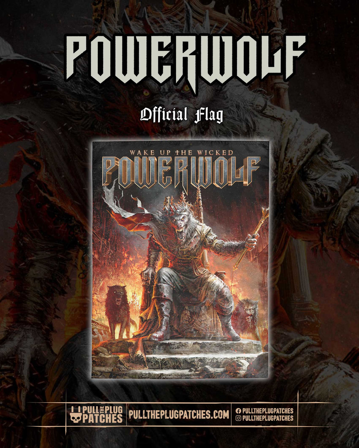 Powerwolf - Wake Up The Wicked - Flag