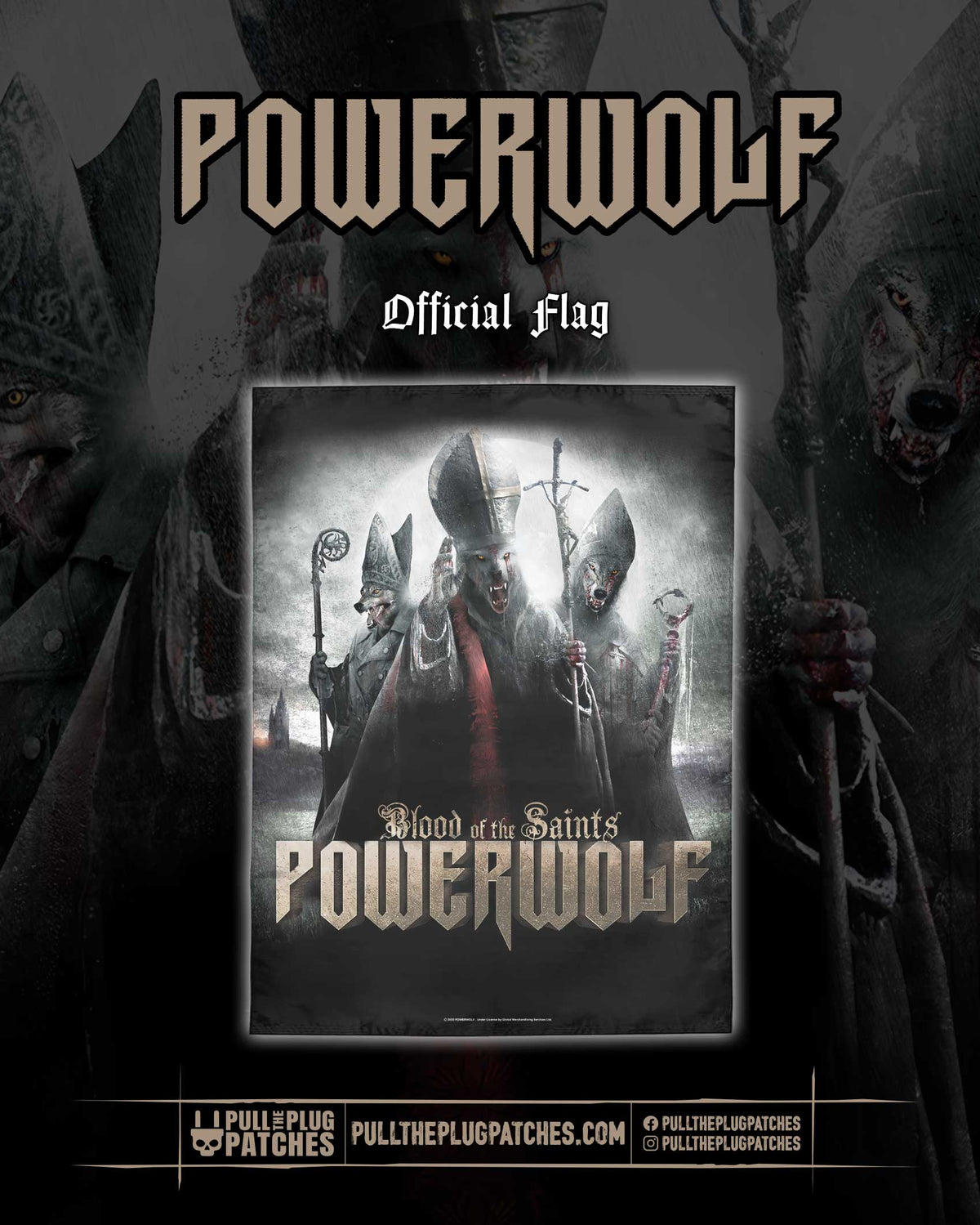 Powerwolf - Blood Of The Saints - Flag