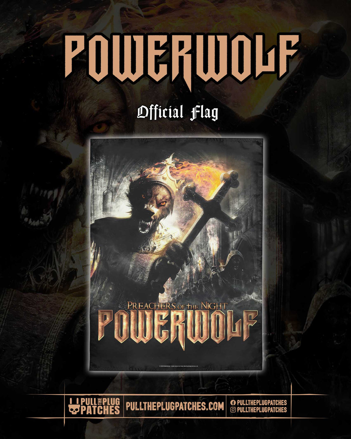 Powerwolf - Preachers Of The Night - Flag