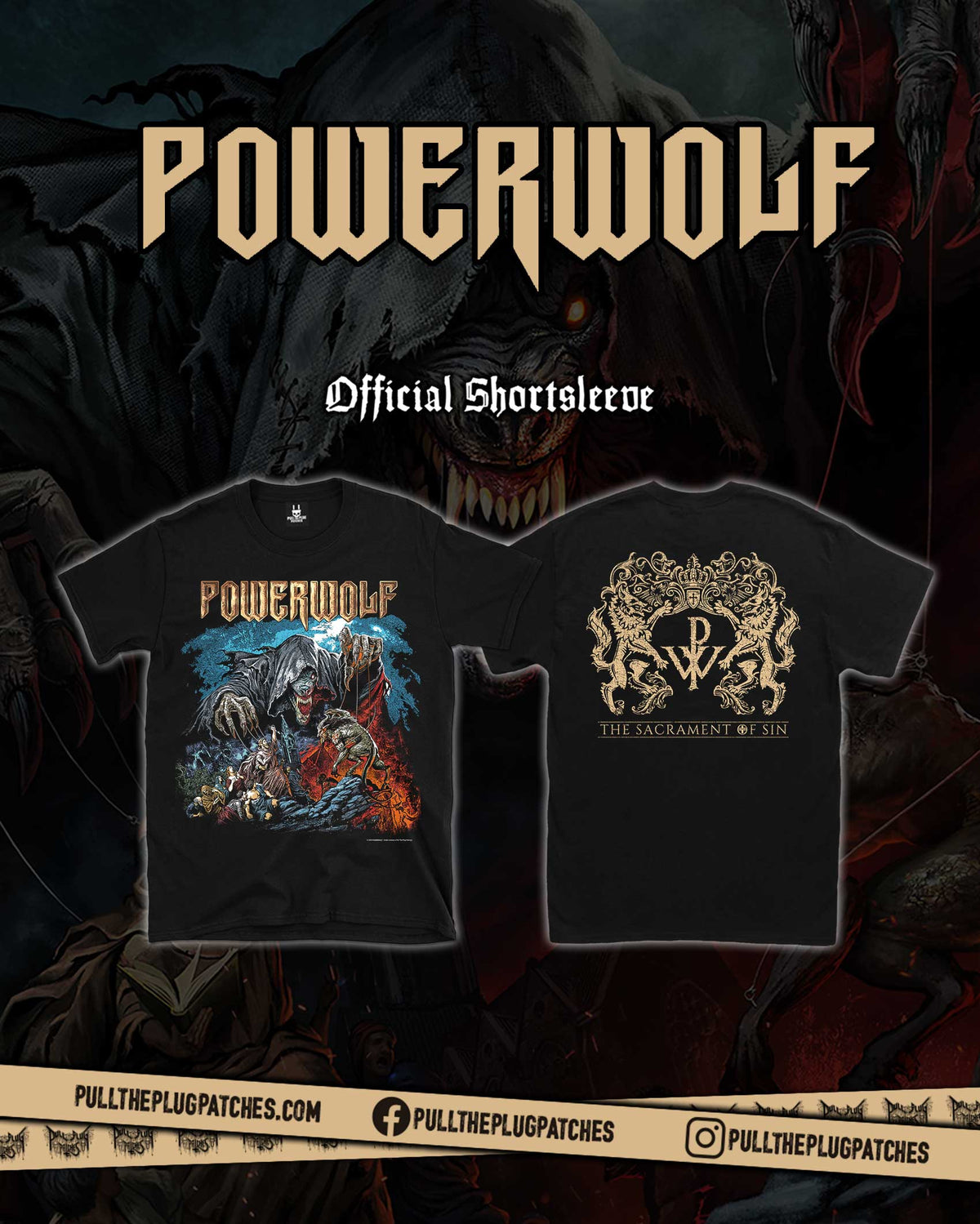 Powerwolf - The Sacrament Of Sin - Shortsleeve Shirt