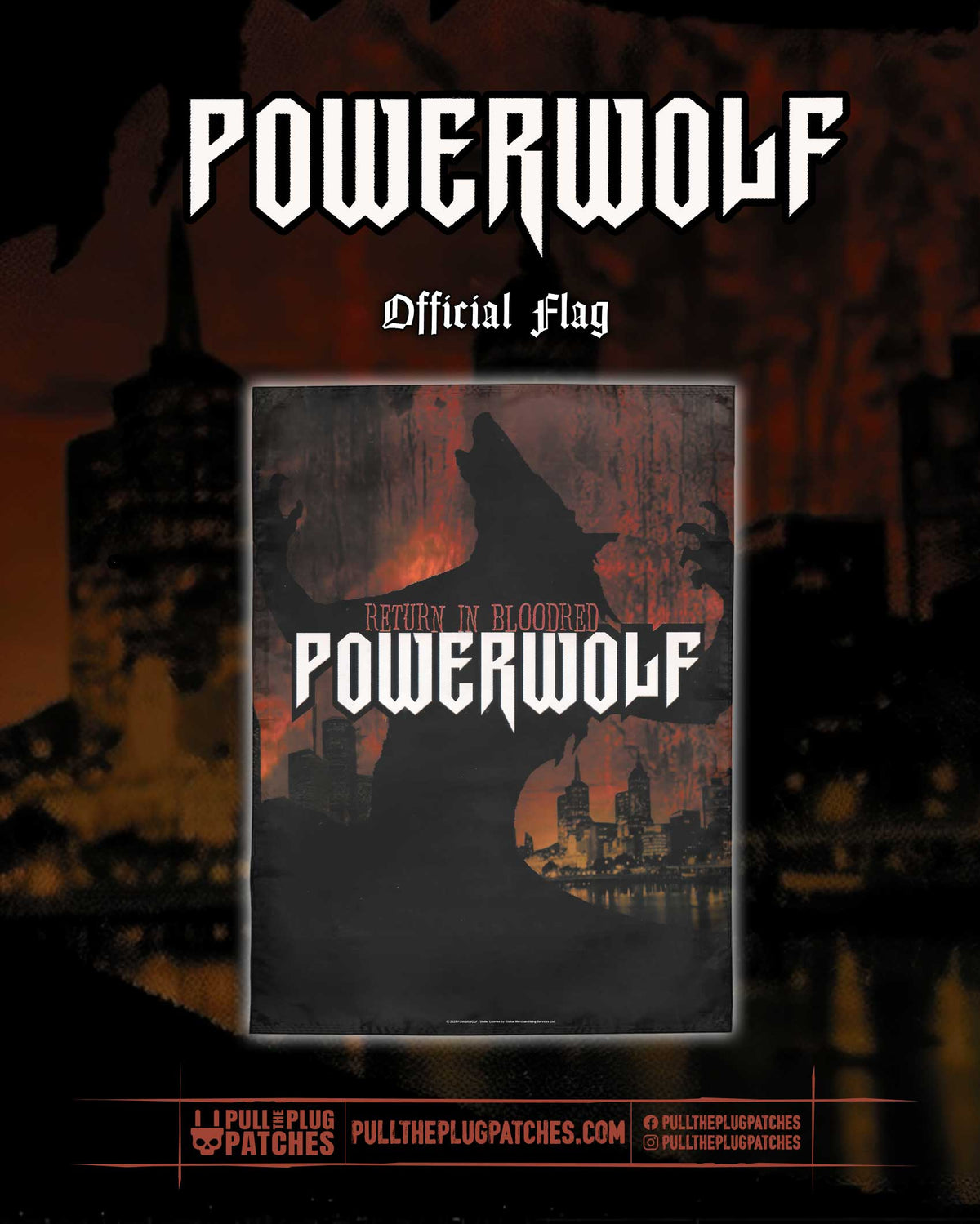 Powerwolf - Return In Bloodred - Flag