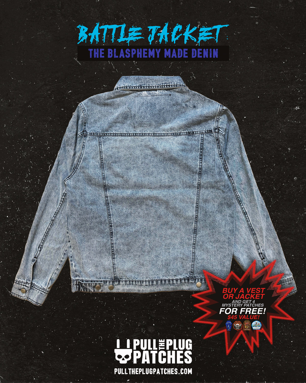 The Blasphemy Made Denim - Blue Jacket