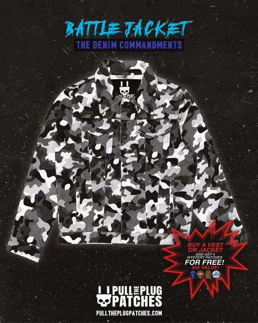 The Denim Commandments - Grey Camo Jacket
