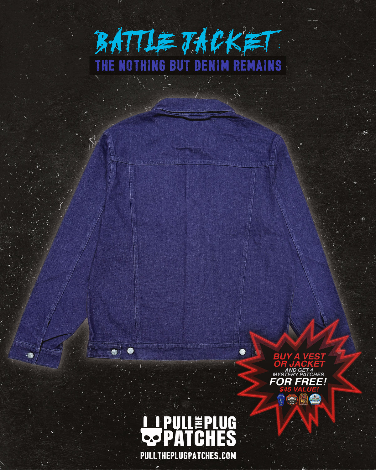 The Nothing But Denim Remains - Purple Jacket