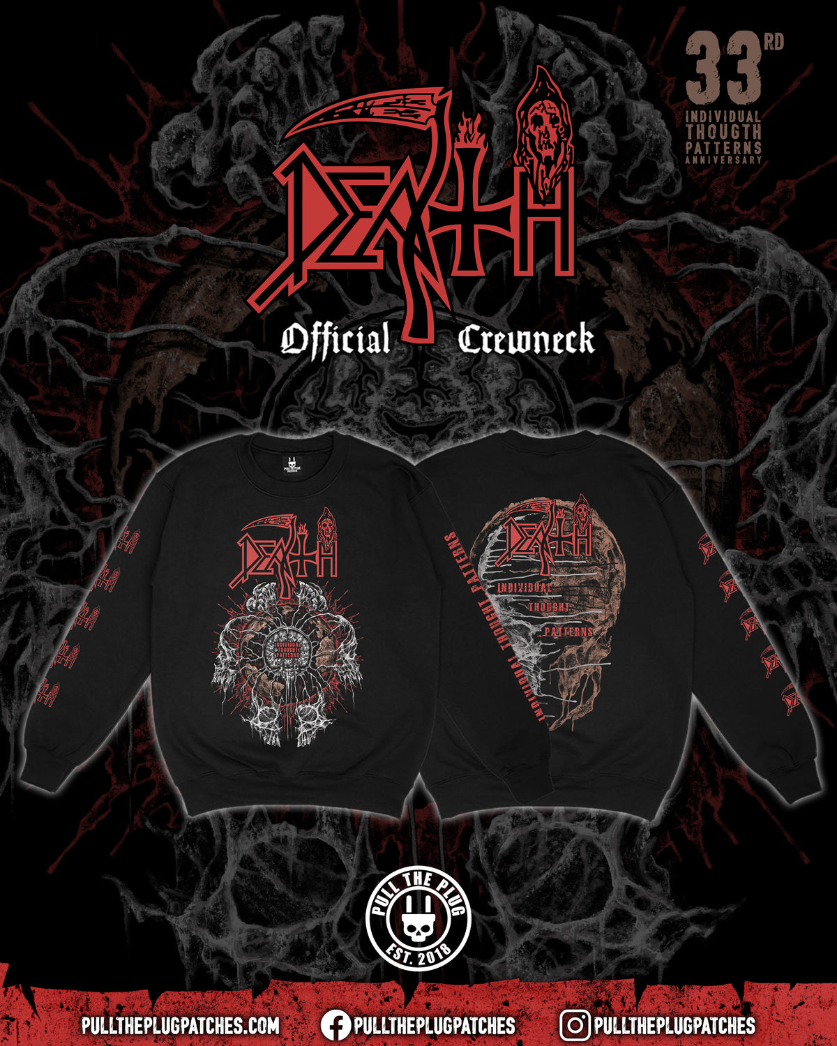 Death - Individual Thought Patterns x Exclusive Noah Cutter Meihoff Art - Crewneck Sweater