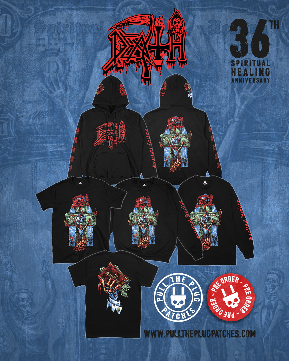 Death - Spiritual Healing x Exclusive Noah Cutter Meihoff Art - Shortsleeve Shirt (Limited Edition)