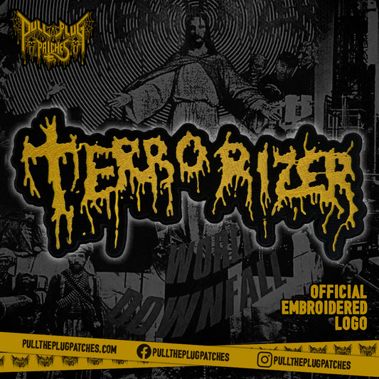 Terrorizer - Yellow - Embroidered Rocker Style Logo