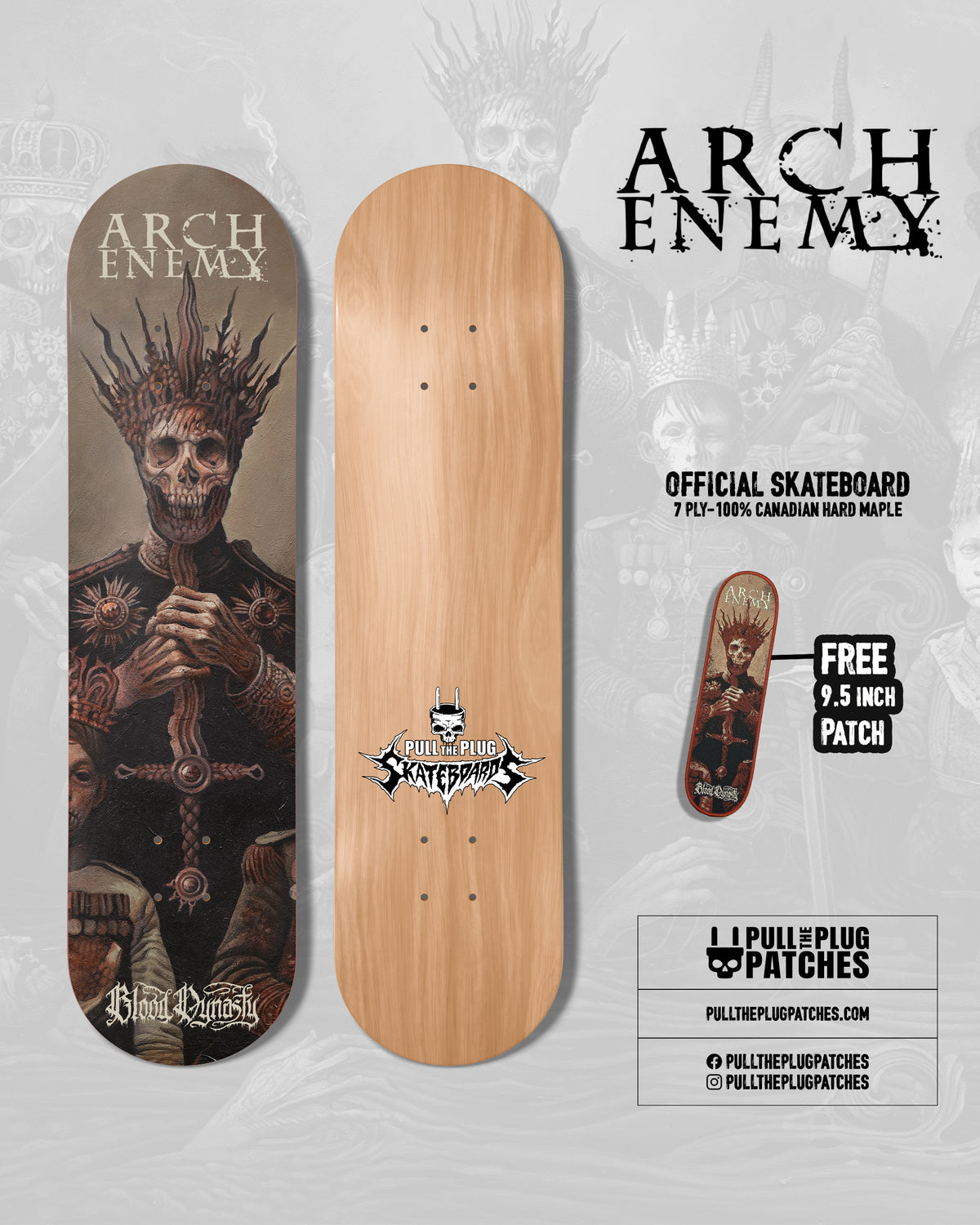 Arch Enemy - Blood Dynasty - Skateboard