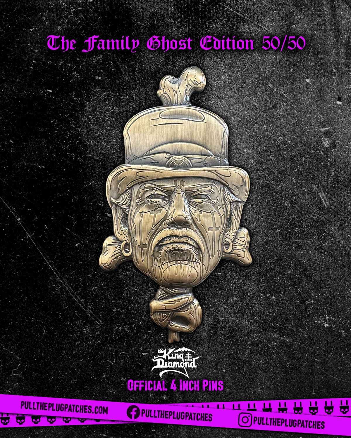 King Diamond - King Diamond - Deluxe Pin in Tin Box (4 Inch Pin)