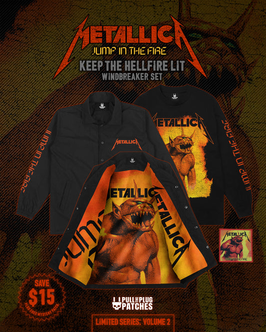 Metallica - Jump In The Fire - Keep The Hellfire Lit - Windbreaker Set