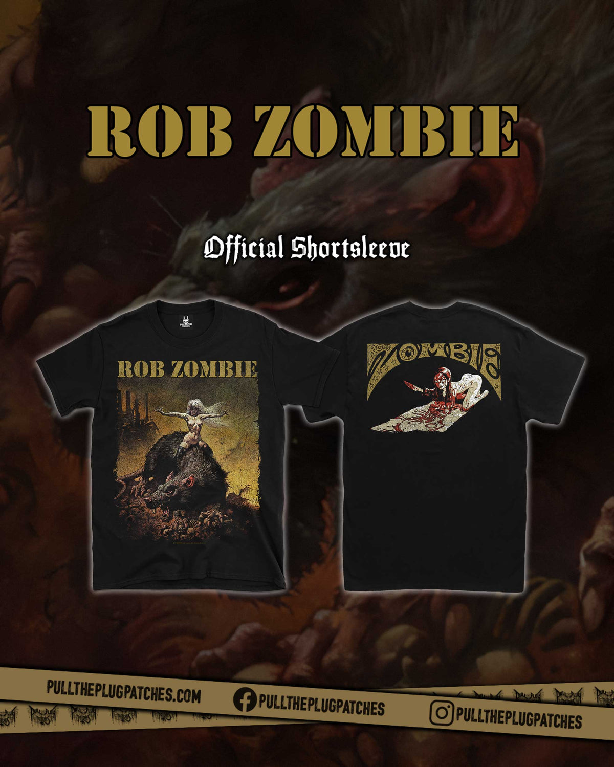 Rob Zombie - The Girl Who Loved the Monsters - Shortsleeve Shirt