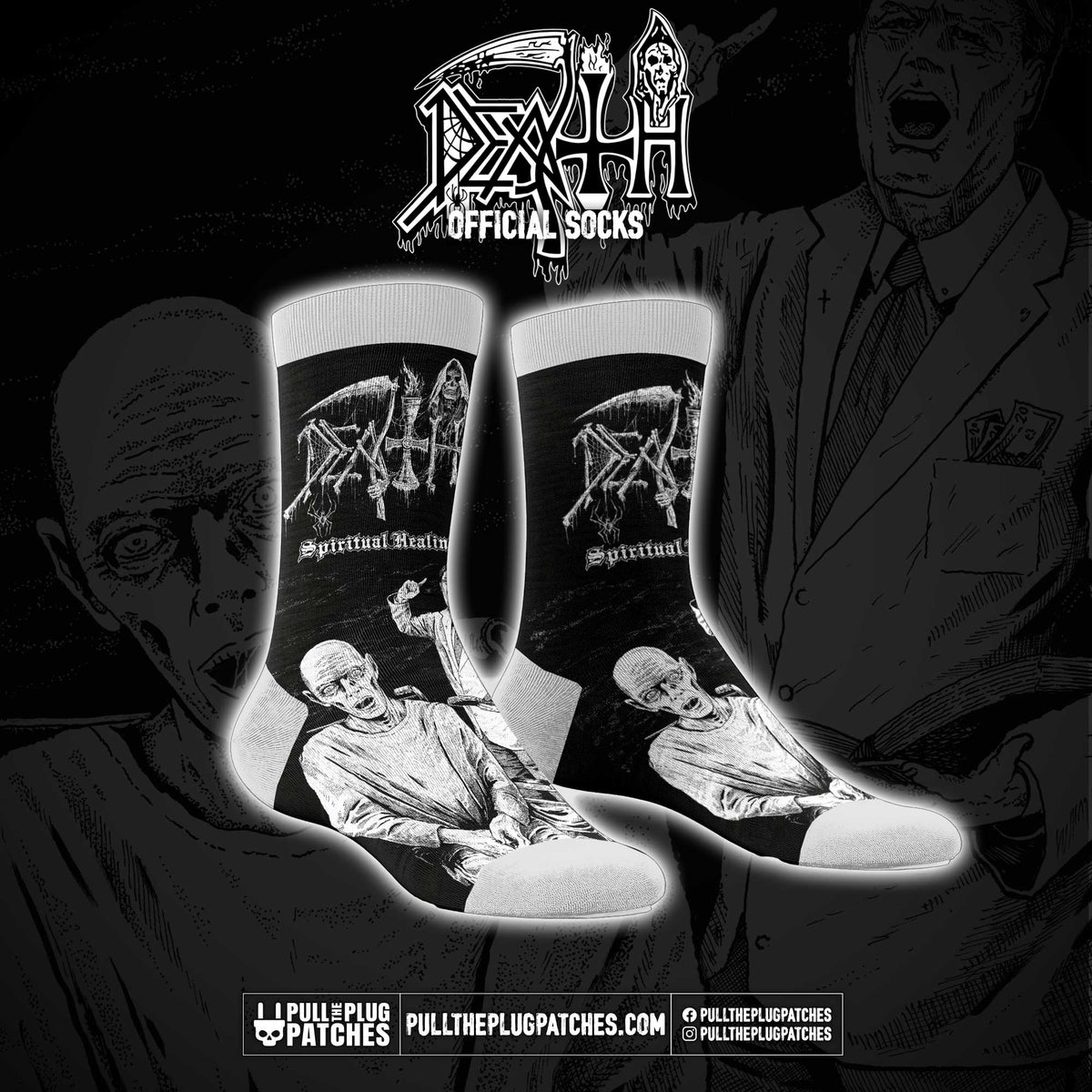 Death - Spiritual Healing x Riddickart 35th Anniversary - Socks (Limited Edition)