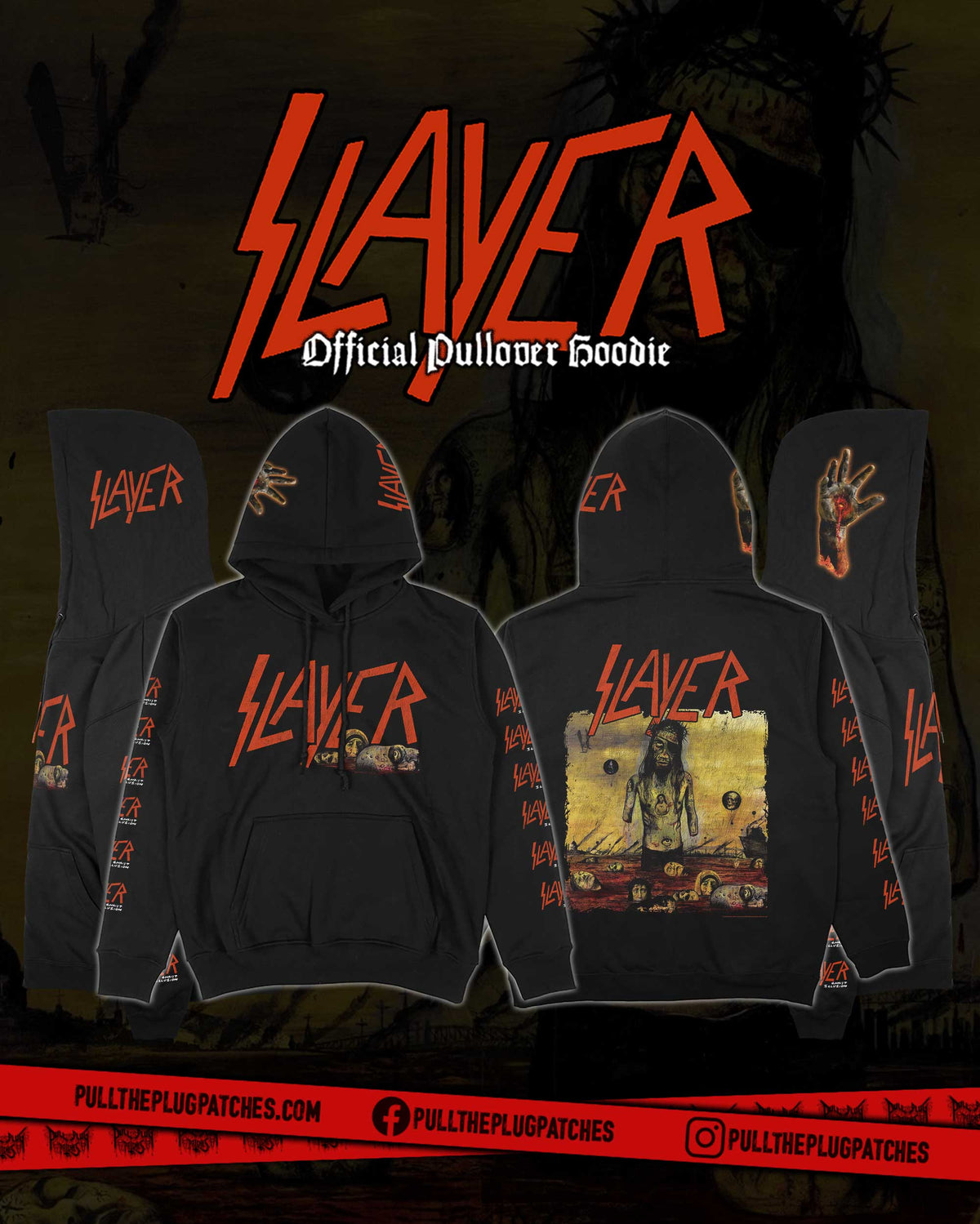 Slayer - Christ Illusion - Deluxe Pullover Hoodie