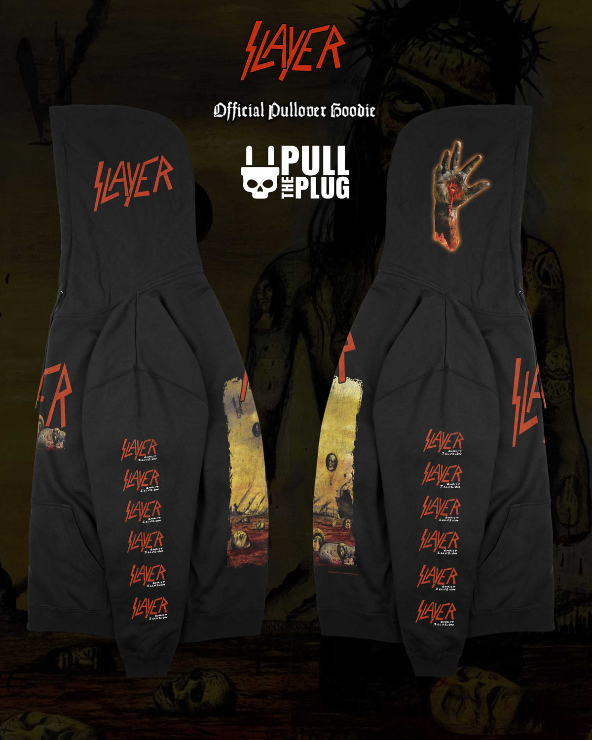 Slayer - Christ Illusion - Deluxe Pullover Hoodie
