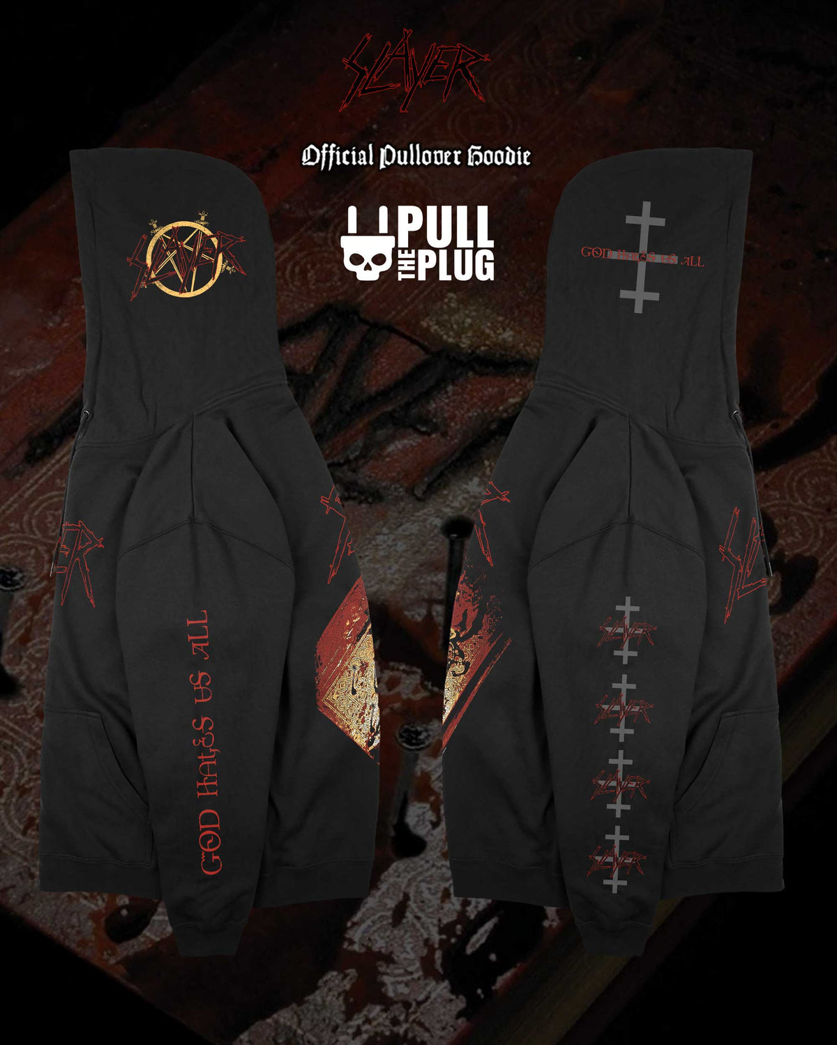 Slayer - God Hates Us All - Deluxe Pullover Hoodie
