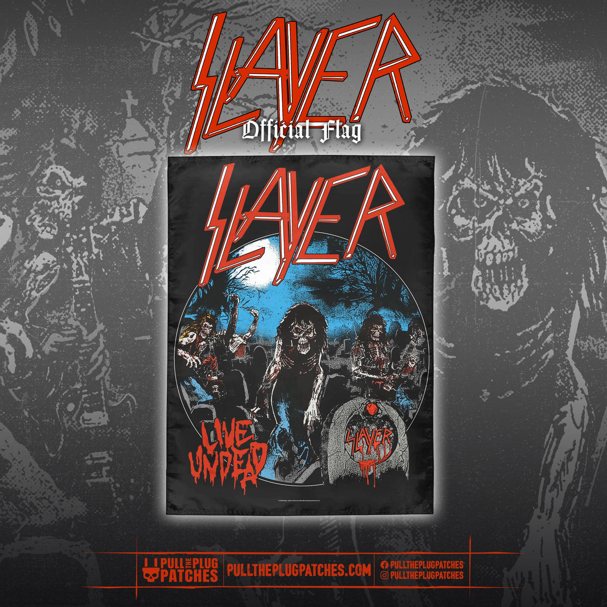 Slayer - Live Undead - Flag