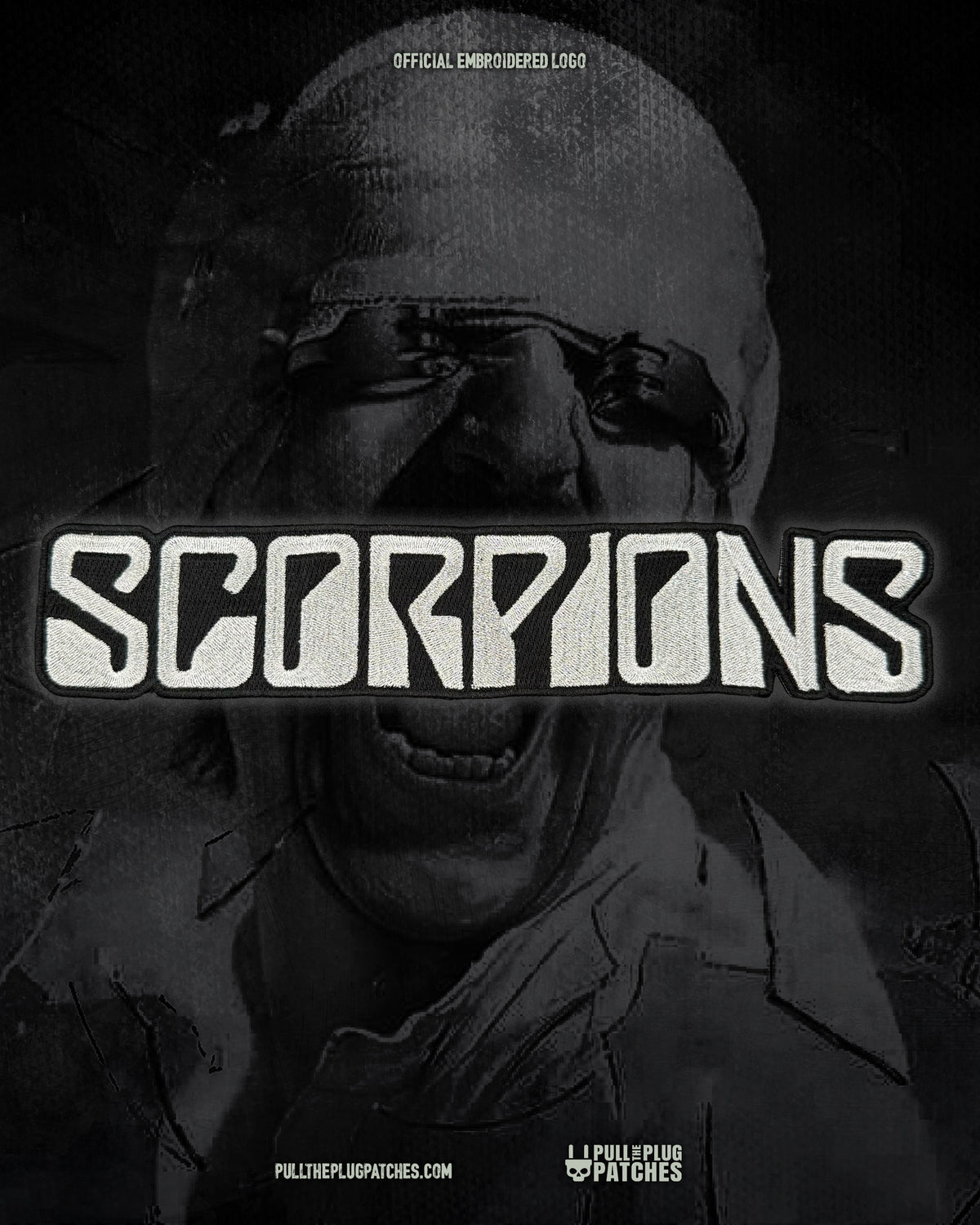 Scorpions - Silver - Embroidered Rocker Style Logo