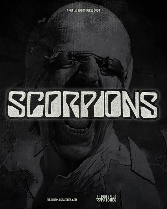 Scorpions - Silver - Embroidered Rocker Style Logo