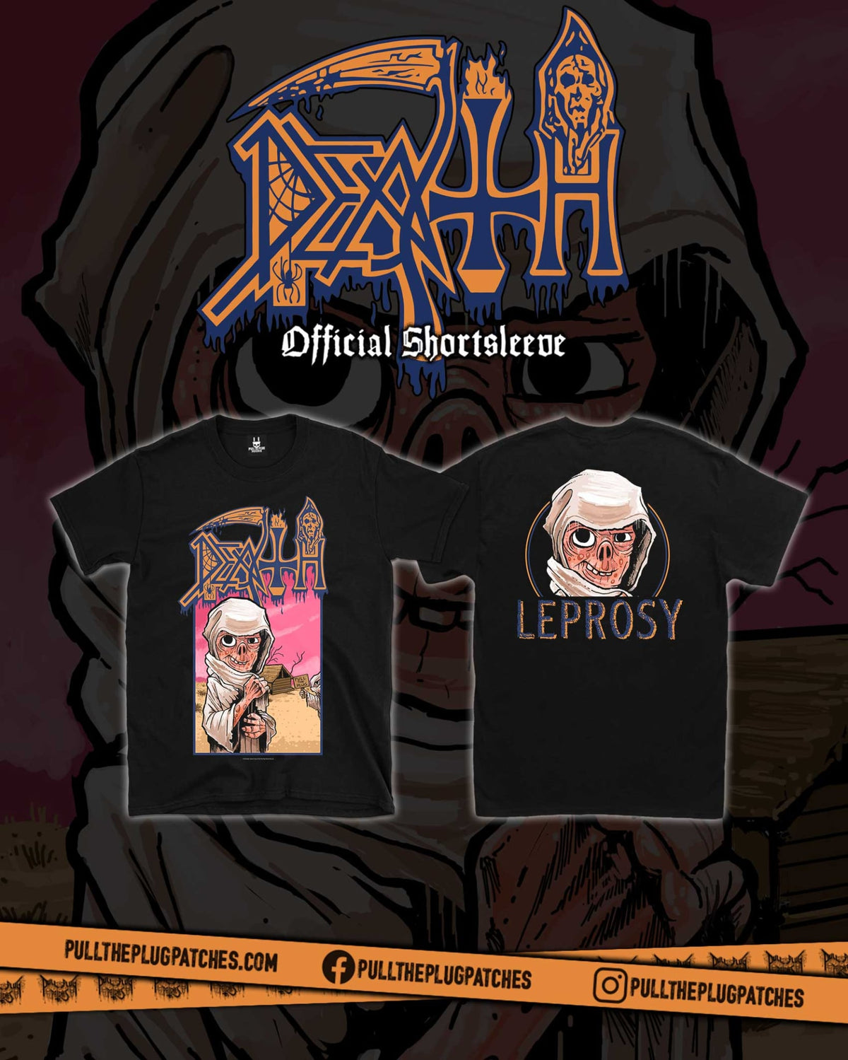 Death - Leprosy Cartoon - Shortsleeve Shirt