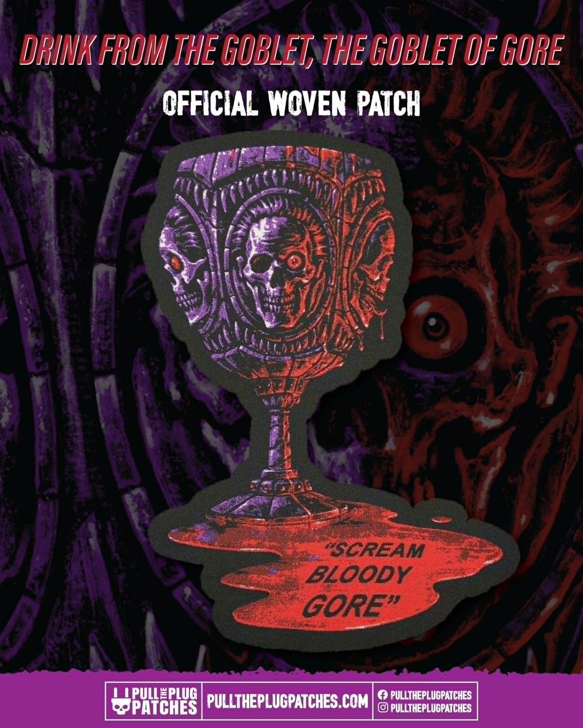 Death - Scream Bloody Gore x Exclusive Noah Cutter Meihoff Art - Oversize Patch