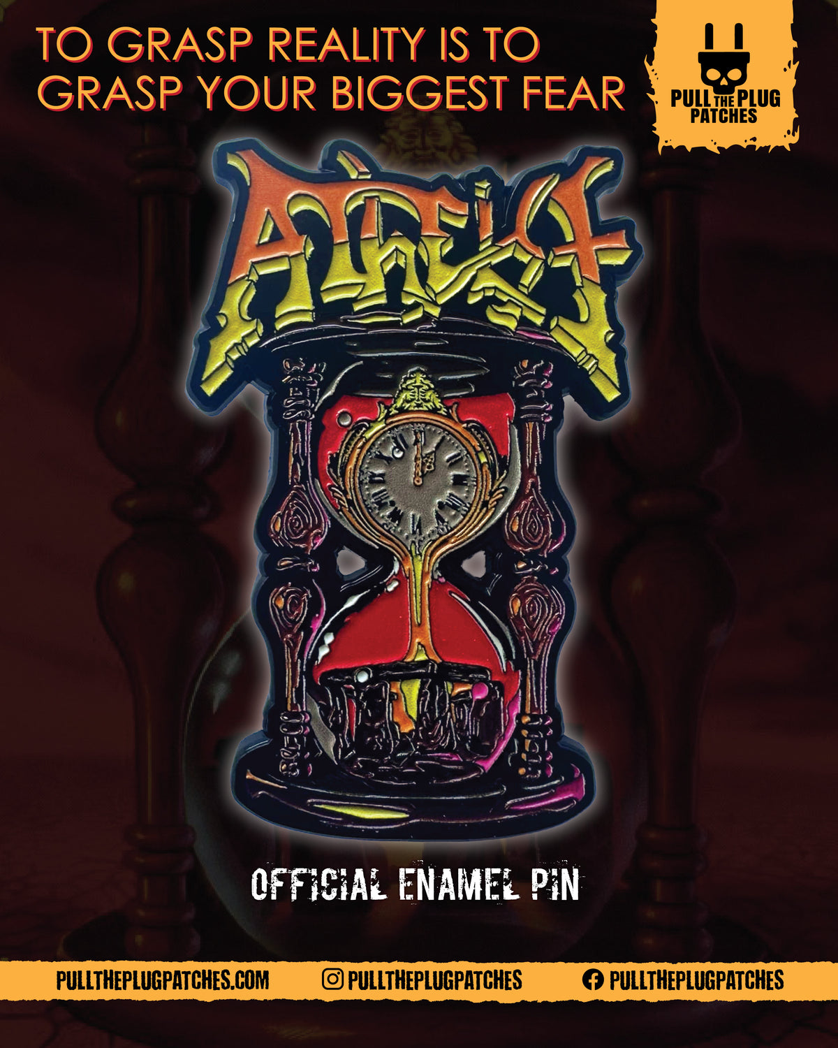 Atheist - Piece Of Time - Pin