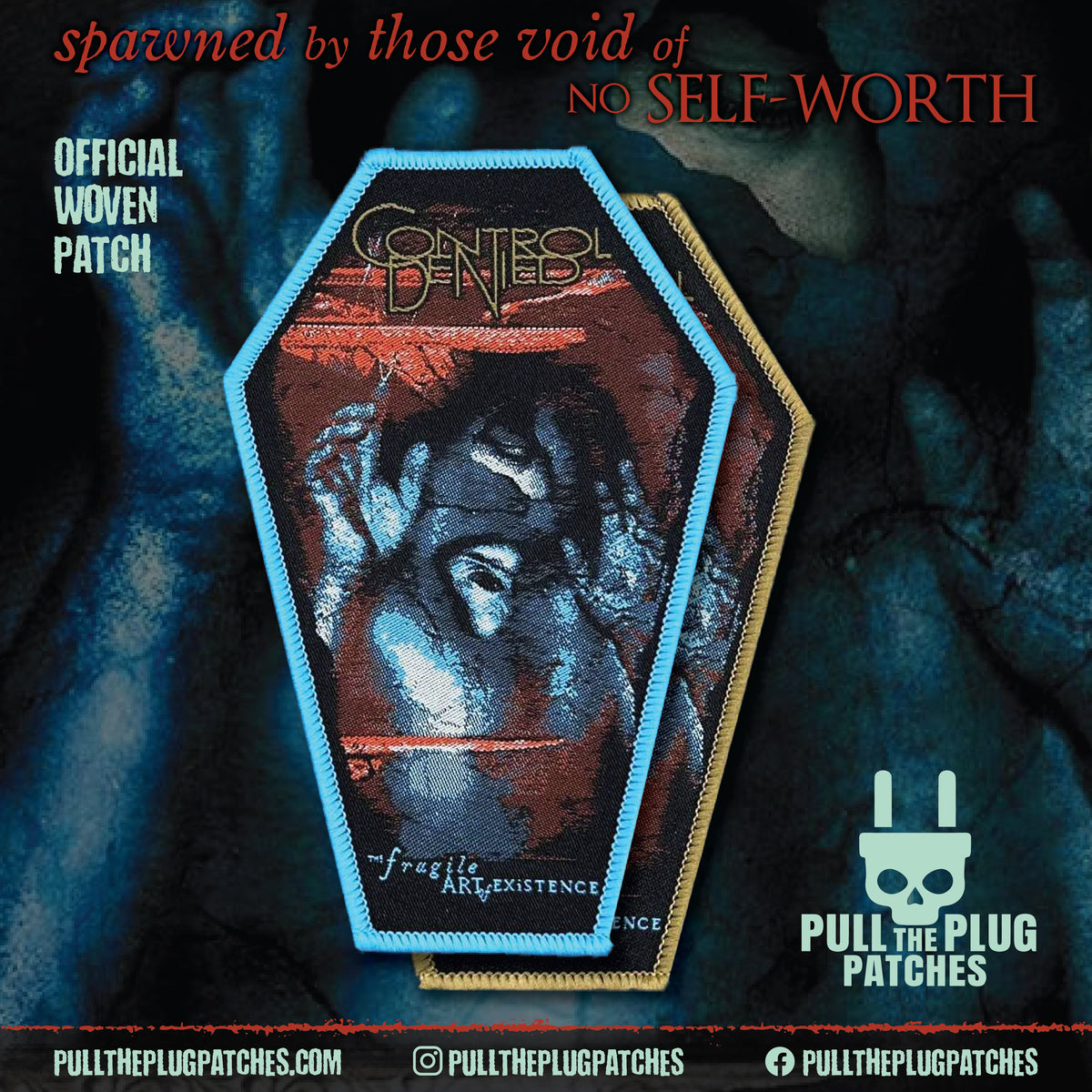 Control Denied - The Fragile Art of Existence Coffin - Patch