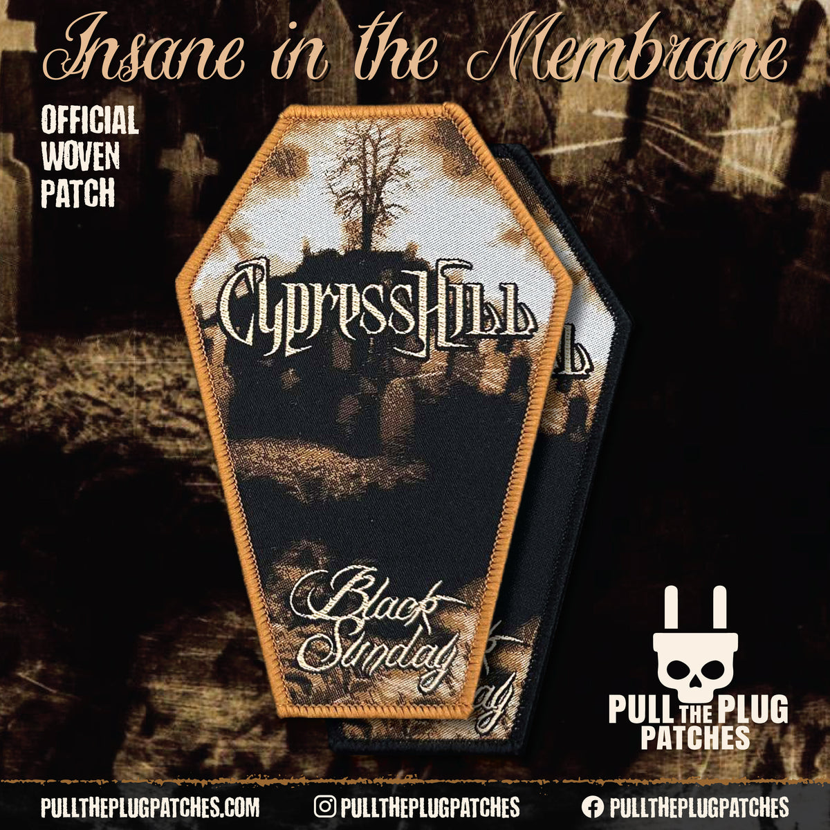 Cypress Hill - Black Sunday Coffin - Patch