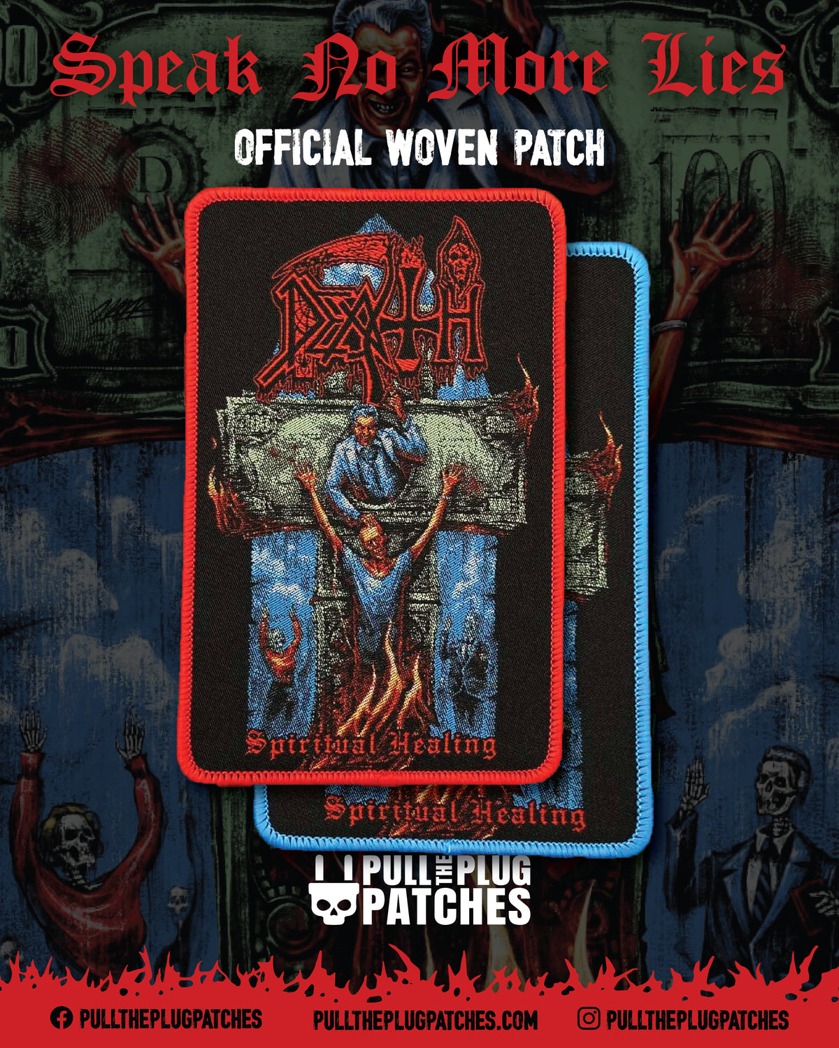 Death - Spiritual Healing x Exclusive Noah Cutter Meihoff Art - Patch (Limited Edition)