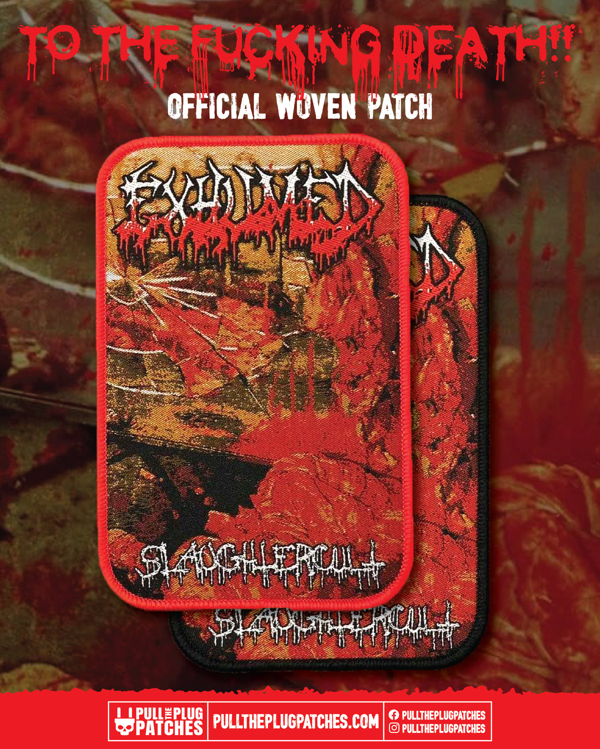 Exhumed - Slaughtercult - Patch