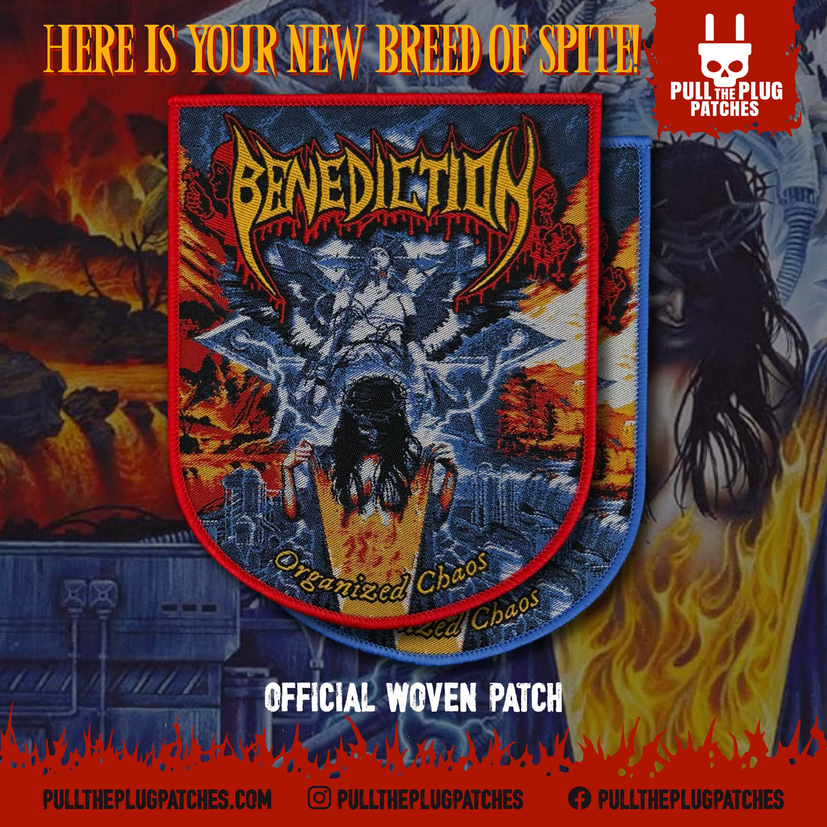 Benediction - Organized Chaos- Patch