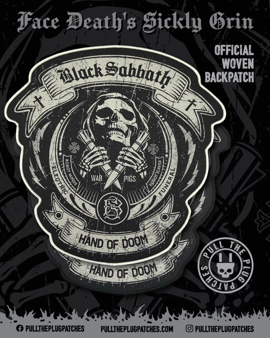 Black Sabbath - Hand Of Doom - Backpatch