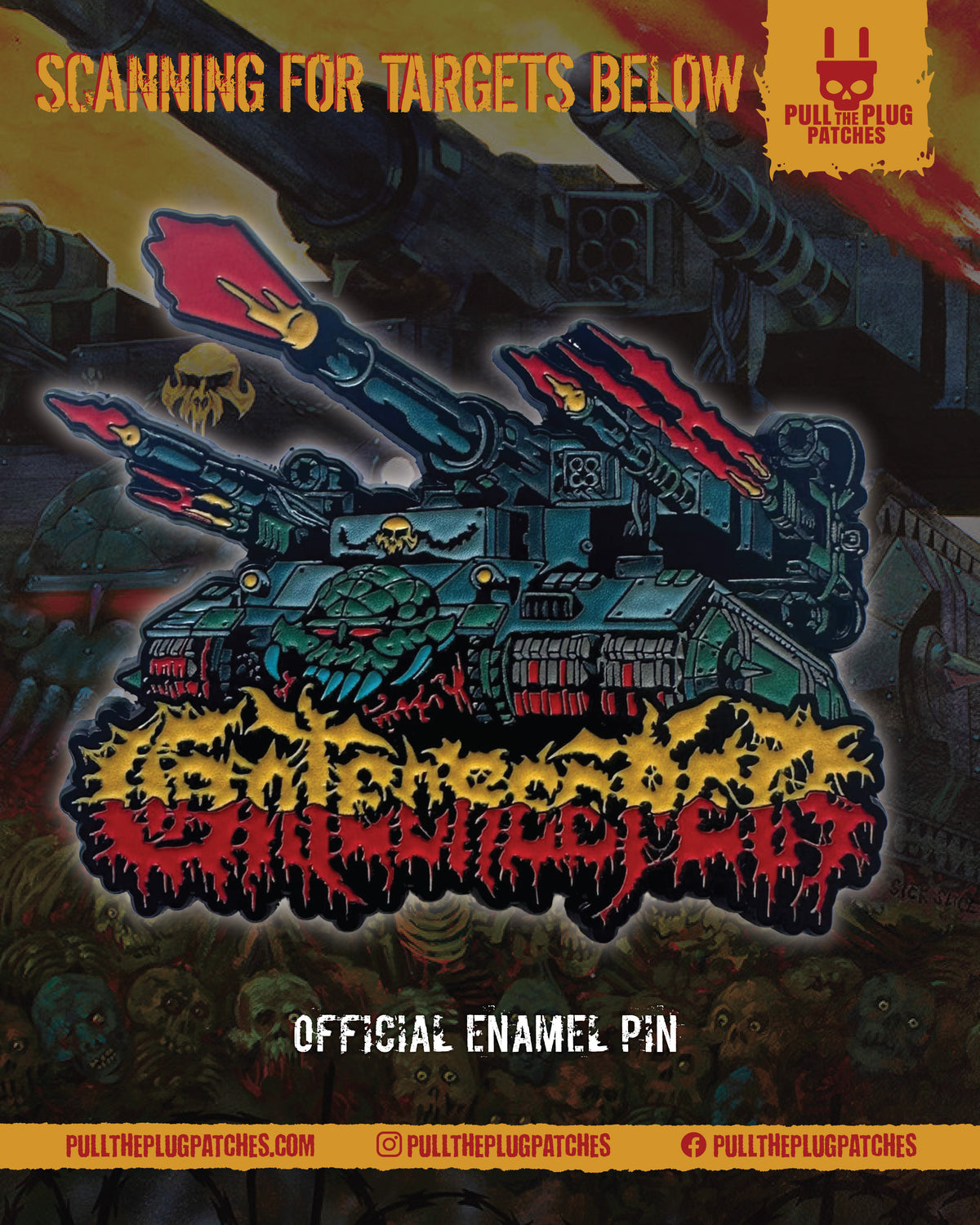 Gatecreeper - Caught In The Treads - Pin