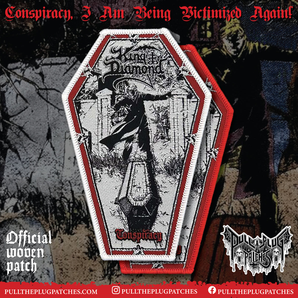 King Diamond - Conspiracy Coffin - Patch