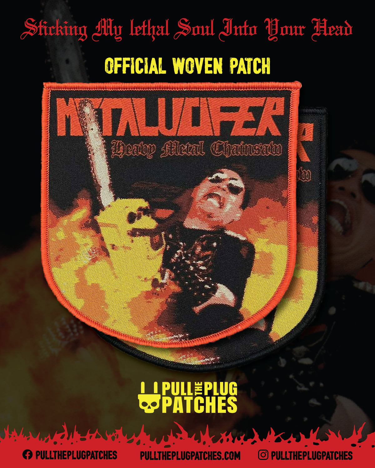 Metalucifer - Heavy Metal Chainsaw - Patch