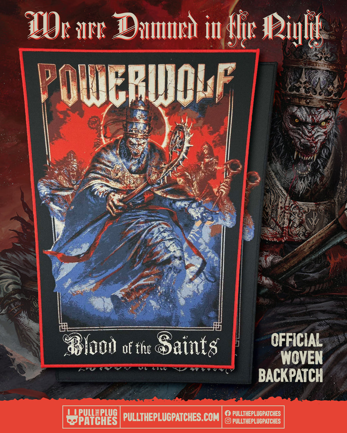 Powerwolf - Blood Of The Saints - Backpatch