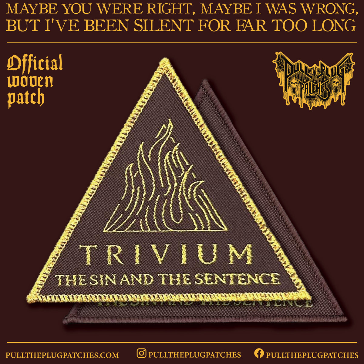 Trivium - The Sin and the Sentence - Patch