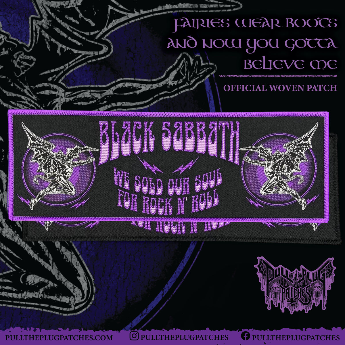 Black Sabbath - We Sold Our Soul For Rock N' Roll - Strip Patch
